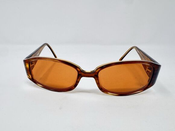 Celine Dion CD5038 Eyeglass Frames Only Brown Tortoise Rectangle main image 4